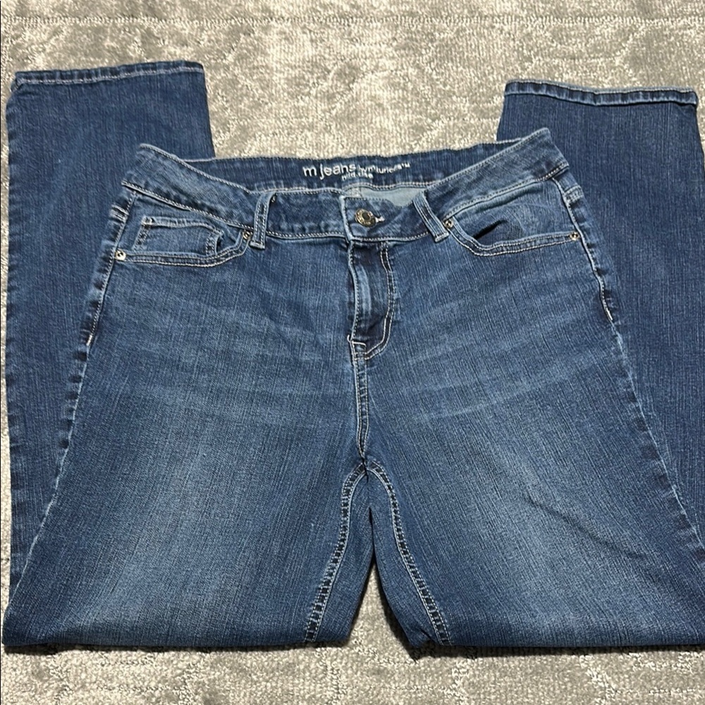 Maurice’s Mid Rise Straight Leg Women's Blue Jeans Size 14